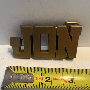 1980’s vintage brass colored belt buckle